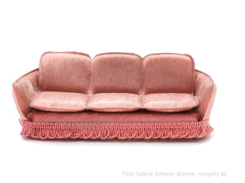 Rosa Dreisitzer-Sofa Symphonie