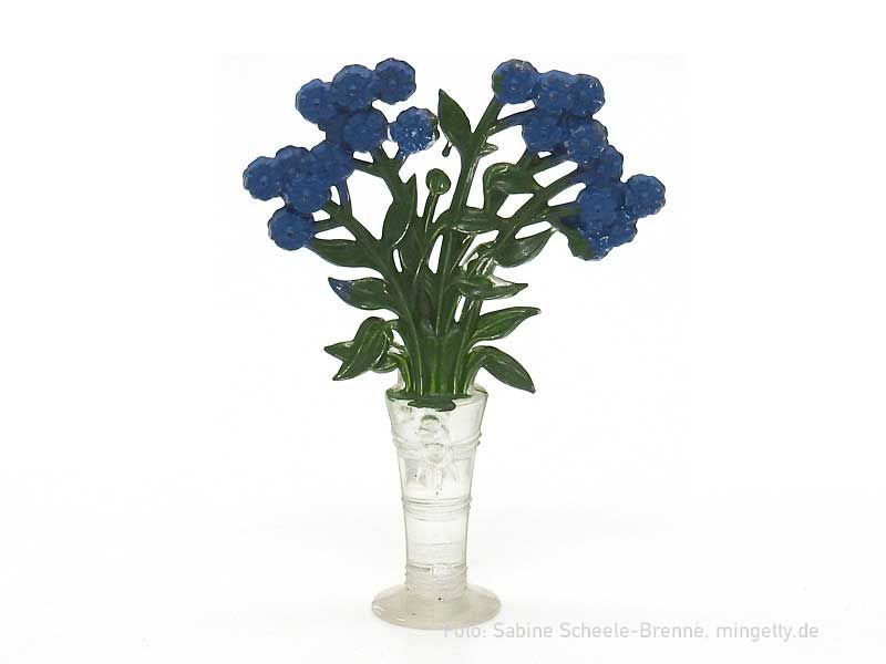 Blaue Blumen in einer Vase